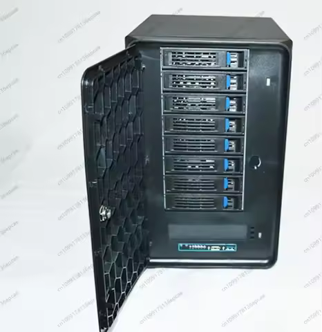 8-bay NAS chassis, 8-bay NAS hot swappable ITX mini tower home network storage chassis