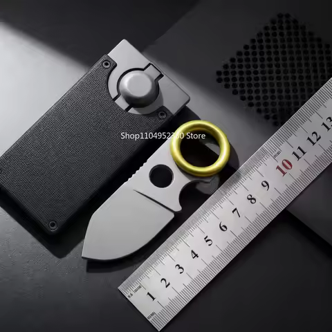 Jungle Exploration Survival Pocket Knives Outdoor Mini Utility Straight Knife EDC Mountain Adventure