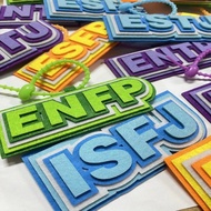 全球畅销MBTI十二人格不织布手工挂件无纺布创意文字包包挂饰MBTI Twelve Personality Non woven Handmade Pendant极速配送