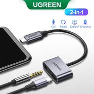 UGREEN USB C to Jack 3.5 Type C Cable Adapter USB Type C 3.5mm AUX Earphone Converter for Huawei P20