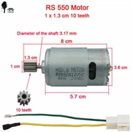 Comforhome High Torque Electric Car Motor RS555 RS390 RS380 12V 6V 24V DL555 10 Teeth