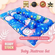 Baby Mattress Cotton 1 set / Tilam Baby Kekabu 1 set (2 Bolsters) [READY STOCK]