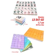 SPEEDS Game Domino Block Thick Gaple QQ Mahjong Domino Card 1.7CM Thick Original Import 047-2