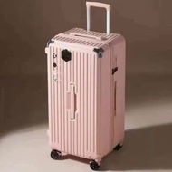 全城熱賣 - 大容量-24吋-行李箱結實耐用拉杆箱密碼箱(粉色) 【拉鍊款】#H099100136