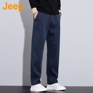 Jeep | กางเกงผู้ชายหนา ฟลีซ ฤดูใบไม้ร่วงและหนาว 2025
