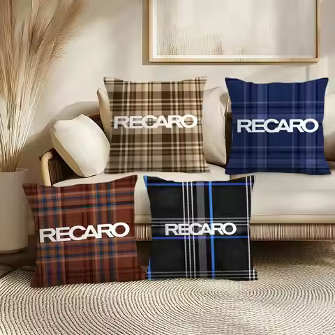 Anime R-Recaro Cushion Cover Soft Short Plush Pillow Cover Smooth Cozy Texture Aesthetic Cushion Cas