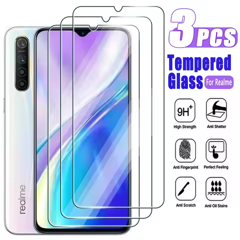 3PCS Tempered Glass for Realme X2 X3 X7 Pro Max Screen Protector on Realme X50 M 5G
