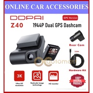 DDPAI Z40 1994P Front n Rear DashCam Recorder IPS Monitor GPS Version 360 Rotation Wifi DVR 24H Park