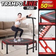 HTD Sport Trampoline Dewasa Alat Olahraga Lompat TL50M (Handle)