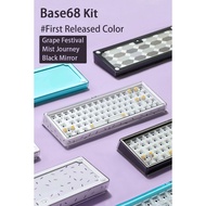 Base68 Keyboard Kit Mehchanical keyboard RGB Hot-swappable south facing led Optimized tray mounted
