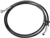 Motoforti 62.99" Length 10mm ID Motorcycle Hydraulic Brake Line Oil Hose Pipe Stainless Steel Braide