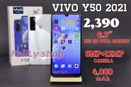 โทรศัพท์มือถือ smartphone ราคาถุก รุ่น วิโว้Vivo Y50 2021 5G รองรับงานใช้งานเหมือนแท้ RAM 8+128 GB หน้าจอ หยดน้ำ แถมฟรี เคส +ฟิมส์ กระจก จัดส่งฟรีทั่วประเทศ...