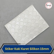 15mm x 2mm Clear Silicone Rubber Feet Stickers – Flat Rounded Rubber Feet