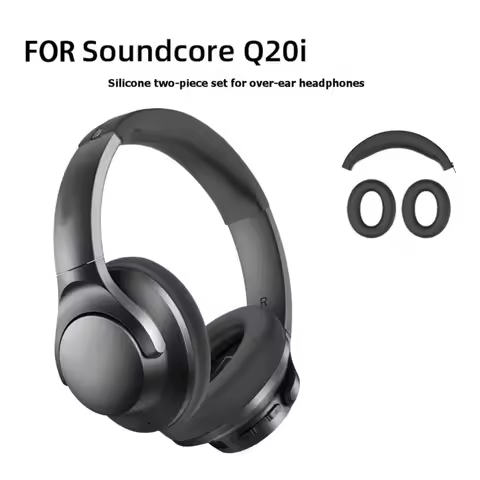 A77P-For Anker Soundcore Life Q20i Earmuff Replacement Ear Pads Comfort Noise Isolation Cushion Muff
