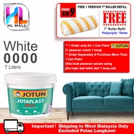 Jotun Jotaplast Max Interior Paint White 0000 -7L [ + Free Gift 1pc 7" Mcpro Roller Refill ] / (0416