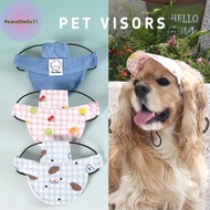 PeaceShells Summer Dog Hat With Ear Holes Adjustable Denim Baseball Cap Sun Hat Outdoor Hiking Pet H