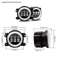superhomestoreze Car LED 4 Inch Fog Lights 30W with White/Yellow  Ring DRL for Off-Road OOD