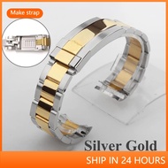 For ROLEX Daytona Water GMT Submariner Screw Links Watch Bracelet 316L Steel 20mm WatchBand Strap