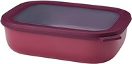 Mepal Multibowl Cirqula, Rectangular, 2000 ml, Nordic Berry, Fresh Storage Box, Storage Box, Stackable, Dishwasher Safe, Polypropylene