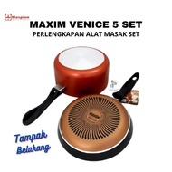 Venice Pan Set 17Cm Pan Set + Glass Lid + 20Cm Pan + Spatula + Spatula) Stock