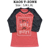 T-SHIRT ZONE GIRL RAGLAN 7/8 PART 2