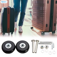 BorisYv 4pcs Luggage Replacement Rubber Wheels Universal Luggage Wheel Replacement for Luggage Suitcase Trolley Hard Shell