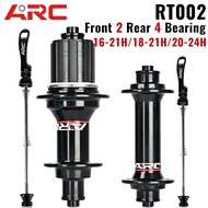 ARC 002 front and rear wheels Road bike hub ultra-light sound big 20/24 hole bearing NBK Palin folding bike 244g/pair 11S