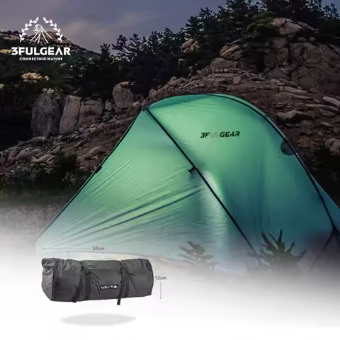 3F UL GEAR ZhengTu Hiking Tent 1 Person 15D Nylon Ultralight Double Layer Tent Waterproof Camping Te