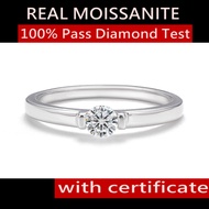 0.3ct Real Moissanite Ring Pass Diamond Test GRA Certified 925 Sterling Silver Anniversary Wedding R