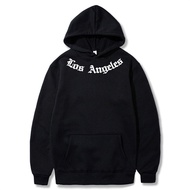 New men's solid-color letter-print pullover - summer and autumn fashion trend men's hooded sweatshir