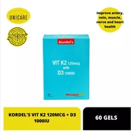 KORDEL'S VIT K2 120MCG + D3 1000IU 60'S