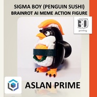 SIGMA BOY PENGUIN SUSHI ARTICULATED ACTION FIGURE 3D Print Toy Viral Russian Russian Russian Brainro