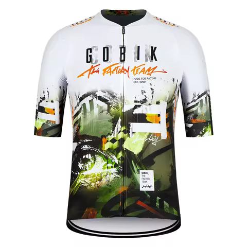 GOBIK New Skull-Print Racing Cycling Jersey Short-Sleeve Cycling Jersey Road Cycling Jersey Summer C