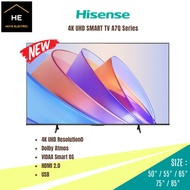 *NEW 2025* HISENSE 50" / 55" / 65" / 75" / 85" 4K UHD Smart TV A7Q Series VIDAA U9 / Dolby Digital /