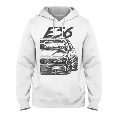 E36 3 Series Men's Charcoal Hoodie Mens Sweatshirt Long Sleeve Autumn Spring Casual Hoodies Top Boy 