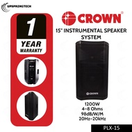 CROWN PLX-15 3-Way 15" Instrumental Speaker System – Woofer + Tweeter