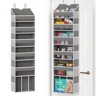 1 Pack Over The Door Organizer Hanging - 6 Shelf Over Door Organizers With 6 Clear Front & 12 Side P