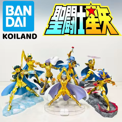 Genuine Bandai Saint Cloth Museum 12 Gold Saint Seiya All Series Art Statue Set Sculpture Limited Ed