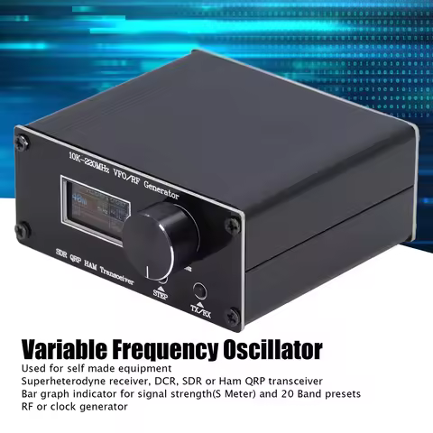QRP HF Transceiver HAM Variable Frequency Oscillator VFO RF Generator 10K‑220MHz Variable Frequency 