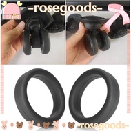 ROSE 2/4Pcs Rubber Ring, Silicone Thick Flat Luggage Wheel Ring, Durable Stretchable Elastic Flexible Wheel Hoops Luggage Wheel