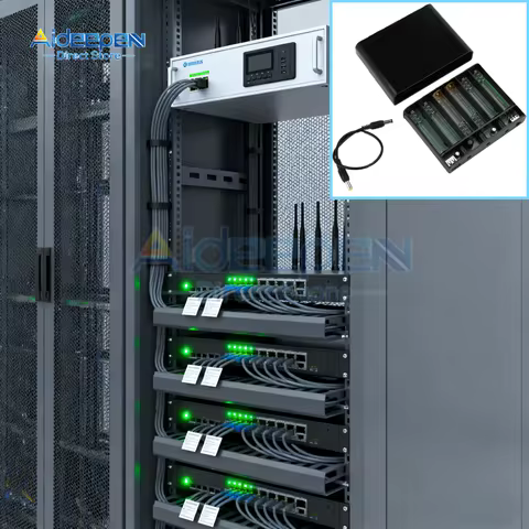 6 18650 Lithium Battery Welding-Free Diy Kit Dc Ups Power Supply Optical Modem Router Uninterruptibl