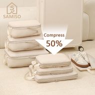 🇸🇬 SG Stock 4 Set Compression Packing Cubes for Travel, Luggage Organizer Bags, Travel Essentials St