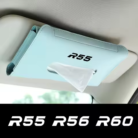 Car Sun Visor Hanging Tissue Bag Holder Case Auto Accessories For MINI John Cooper S JCW One D R55 C