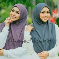 Borong Tudung Sarung Sauk Sarima Denim Soft awning Dagu Tiada dagu S M L XL XXL Serlom Ironless Anti