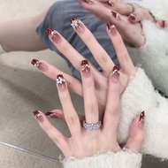 White-enhancing Handmade French Nails