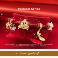 Charm | Dangle | Pendant | Princess Series | Forever Sparkling | 916 Gold | CZ | Jewellery | Forever