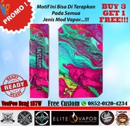 Original Garskin Mod Vape VooPoo Drag 157W Free Custom Gambar - Nebula