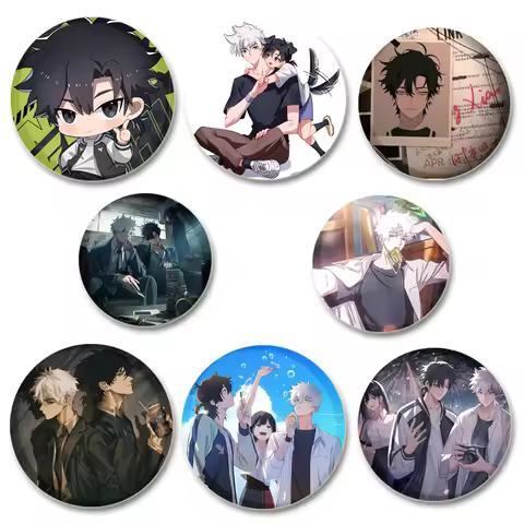 Fashion Accessories Link Click Anime Brooches Cheng Xiaoshi/ Lu Guang/Qiao Ling Pins HD Print Cartoo