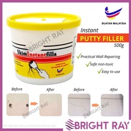 500G Instant Putty Filler Fill Holes Quick Drying Wall Crack Gap Dempul Dinding Batu Plaster Partiti