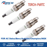 4/6pcs Car Power Spark Plugs Torch P6RTC Compatible with AC Delco CR42CFS  23 Beru 14KR-6BU Champion